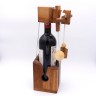 ROMBOL Flaschentresor – Edles Denkspiel aus Holz fur grosse Flaschen Сейф для бутылок — благородная деревянная головоломка для больших бутылок