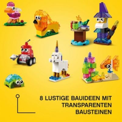 LEGO LEGO Classic 11013 Kreativ-Bauset mit durchsichtigen Steinen LEGO Classic 11013 Набор для творчества с прозрачными кубиками