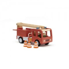 Kids Concept Feuerwehrauto Aiden aus Holz mit Zubehor Spielzeugautos Пожарная машина Эйден из дерева с аксессуарами машинки