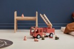 Kids Concept Feuerwehrauto Aiden aus Holz mit Zubehor Spielzeugautos Пожарная машина Эйден из дерева с аксессуарами машинки