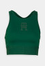 Tommy Hilfiger MID INTENSITY MONOGRAM TAPE Medium support sports bra prep green MID INTENSITY MONOGRAM TAPE Спортивный бюстгальтер со средней поддержкой подготовка зеленый