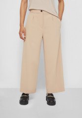 Tommy Hilfiger FLUID TWILL WIDE LEG CROP PANT Trousers beige ШИРОКИЕ УКОРОЧЕННЫЕ БРЮКИ FLUID TWILL Брюки бежевый