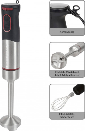 ProfiCook ProfiCook Stabmixer Profi Cook PC-SMS 1226 Stabmixer 1000 W Start-Stopp-Automatik Edelstah, 1000 W Ручной блендер ProfiCook Ручной блендер Profi Cook PC-SMS 1226 1000 Вт автоматический старт-стоп нержавеющая сталь, 1000 Вт