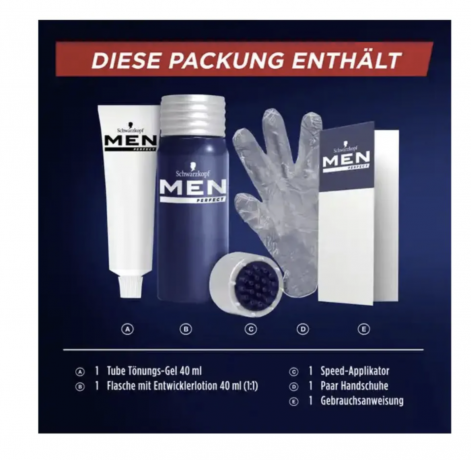 Schwarzkopf Professional Men Perfect Tonungs-Gel 70 Natural Dark Brown Краска против седых волос-Гель Natur Темно-коричневый 70