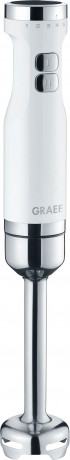 Graef Graef Stabmixer HB 501, 3 teiliges Zubehor Set, weiss, Mixstab, Purierstab, Zerkleinerer Schwarz Ручной блендер Graef HB 501, набор аксессуаров из 3 предметов, белый, палочка для смешивания, палочка для очистки, измельчитель