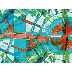 CALVENDO Puzzle CALVENDO Puzzle Orange und turkise Formen Пазл CALVENDO Puzzle Оранжевые и бирюзовые формы