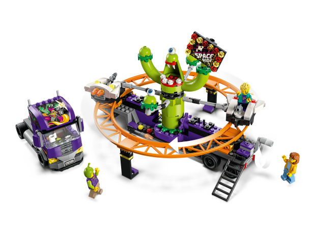Lego LKW mit Weltraumkarussell Грузовик с космической каруселью
