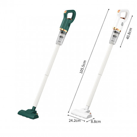 Hikeren Hikeren Akku-Handstaubsauger 120W Akku-Staubsauger,8500Pa,Mit 2 in 1 Milbenentfernungsburstenkopf, Beutellos Grun Беспроводной ручной пылесос Hikeren Беспроводной пылесос мощностью 120 Вт, 8500 Па, с щеточной насадкой для удаления клещей 2 в 1, бе