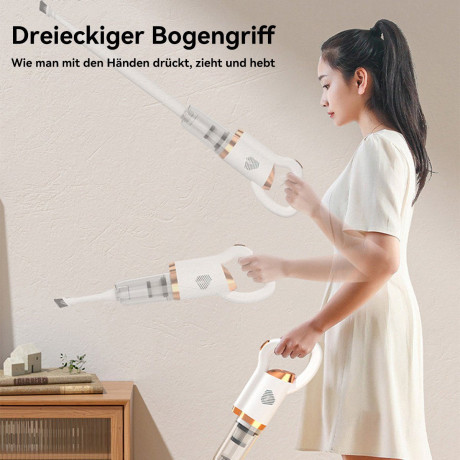 Hikeren Hikeren Akku-Handstaubsauger 120W Akku-Staubsauger,8500Pa,Mit 2 in 1 Milbenentfernungsburstenkopf, Beutellos Grun Беспроводной ручной пылесос Hikeren Беспроводной пылесос мощностью 120 Вт, 8500 Па, с щеточной насадкой для удаления клещей 2 в 1, бе