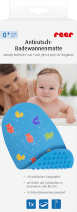 Reer Противоскользящий коврик для ванной с животными мотивами, 1 шт