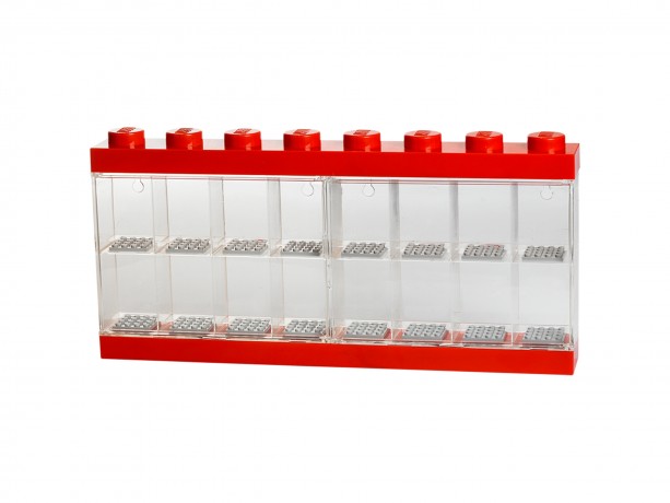 Lego Schaukasten fur 16 Minifiguren in Rot Витрина на 16 минифигурок красного цвета