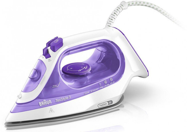 Braun Braun Dampfbugeleisen TexStyle 3 SI 3042 VI, 2350 W, Anti-Kalk-System  Паровой утюг Braun TexStyle 3 SI 3042 VI, 2350 Вт, система защиты от известкового налета