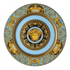 Rosenthal meets Versace Rosenthal Versace Medusa celeste Platzteller / Wandteller 30 cm Сервировочная тарелка Rosenthal Versace Medusa celeste / настенная тарелка 30 см