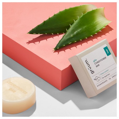 Gruum Glanz verbessernd-Glos Plastikfreier fester Conditioner  Твердый кондиционер Gloss без пластика для усиления блеска