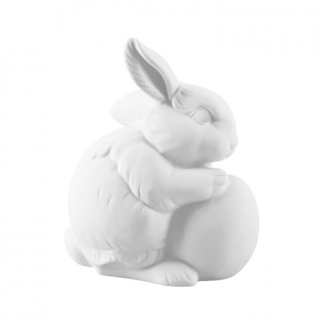 Hutschenreuther Hutschenreuther Hasenfiguren Hase mit Ei - weiss 14 cm Hutschenreuther фигурки кроликов кролик с яйцом - белый 14 см