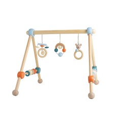 bieco Spieltrapez Spielbogen fur Babys Hohenverstellbar aus Holz Activity Center Baby Spielbogen Игровая арка-трапеция для малышей Деревянный игровой центр с регулируемой высотой Детская арка