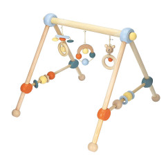 bieco Spieltrapez Spielbogen fur Babys Hohenverstellbar aus Holz Activity Center Baby Spielbogen Игровая арка-трапеция для малышей Деревянный игровой центр с регулируемой высотой Детская арка