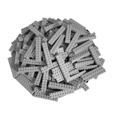 LEGO LEGO 2x10 Steine Hellgrau - 100 Stuck - Light Bluish Grey 3006 LEGO 2x10 Bricks Light Grey — 100 штук — светло-голубовато-серый 3006