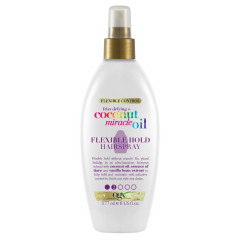Ogx Coconut Miracle Oil Flexible Hold Hairspray  Лак для волос с эластичной фиксацией кокосового масла Miracle Oil