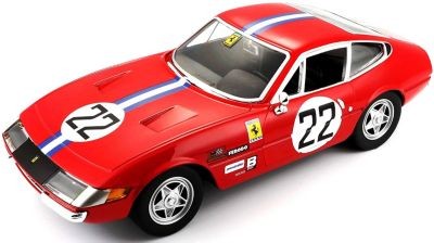 Bburago Modellauto Ferrari 365 GTB4 Competzione 1a serie ( Massstab 1:24) Модель автомобиля Ferrari 365 GTB4 Competzione серии 1a (масштаб 1:24)