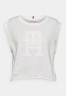 Tommy Hilfiger Print T-shirt weathered white футболка с принтом выветрившийся белый