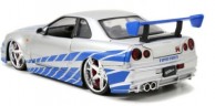 Jada Fast  Furious 2002 Nissan Skyline 1:24 Форсаж 2002 Nissan Skyline 1:24