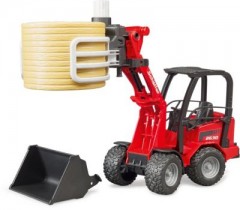 Bruder Schaffer Hoflader 2034 mit Ballengreifzange Сельскохозяйственный погрузчик Schaffer 2034 с захватом для тюков