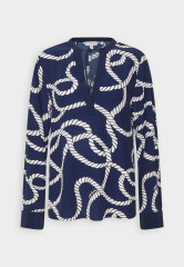 Tommy Hilfiger ROPE BLOUSE Long sleeved top coastal/carbon navy ROPE BLOUSE Топ с длинными рукавами прибрежный / углеродный флот