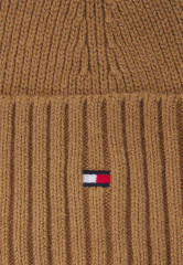 Tommy Hilfiger FLAG SHORT Beanie countryside khaki ФЛАГ КОРОТКИЙ Шапочка загородный хаки