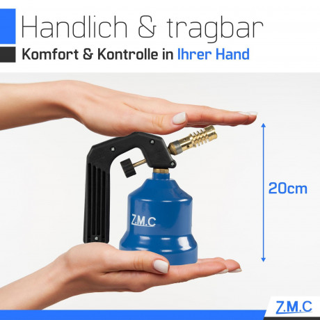ZMC Gaskocher Gasbrenner Bunsenbrenner Lotlampe Gasanzunder Lotpistole, (2,2 kW Temperatur von bis zu 1200 ° C), Lotbrenner Kohleanzunder Flammspritzpistole Grillanzunder Газовая плита ZMC, газовая горелка, горелка Бунзена, паяльная лампа, газовая зажига