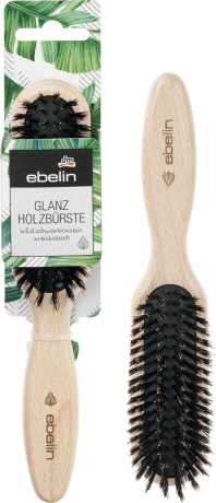 ebelin nature Holzbürste reine Naturborste Деревянная Расческа из натуральных материалов, 1 шт