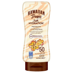 Hawaiian Tropic Silk Hydration Protective Sun Lotion LSF 50  Шелковый увлажняющий защитный лосьон для загара SPF 50 180мл