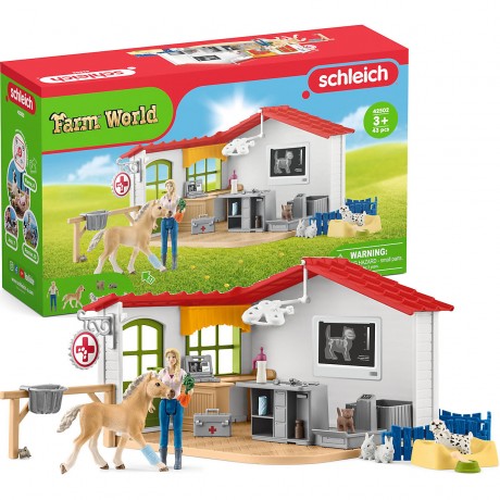 Schleich Schleich Farm World 42502 Tierarzt-Praxis mit Haustieren Schleich Farm World 42502 ветеринарная практика с домашними животными
