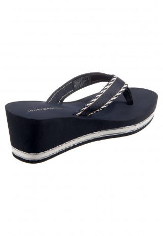 Tommy Hilfiger ZEHENTRENNER T-bar sandals dunkelblau THONG SLIPPERS Сандалии с Т-образной перемычкой темно-синий