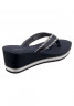 Tommy Hilfiger ZEHENTRENNER T-bar sandals dunkelblau THONG SLIPPERS Сандалии с Т-образной перемычкой темно-синий