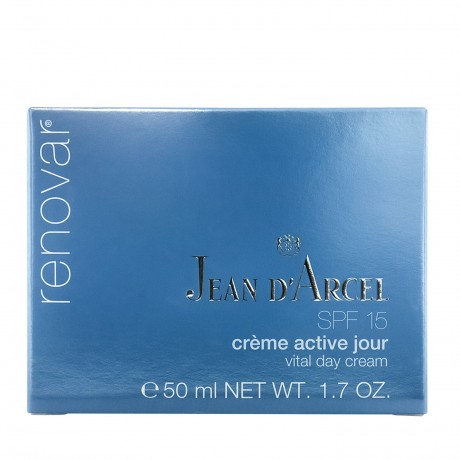 JEAN D'ARCEL creme active jour  SPF15 RENOVAR Tagescreme mit Lichtschutzfaktor SPF 15  creme active jour SPF15 RENOVAR дневной крем с солнцезащитным фактором SPF 15