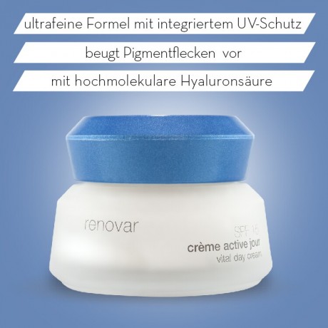 JEAN D'ARCEL creme active jour  SPF15 RENOVAR Tagescreme mit Lichtschutzfaktor SPF 15  creme active jour SPF15 RENOVAR дневной крем с солнцезащитным фактором SPF 15