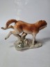 Royal Винтажная статуэтка на подставке "Лошадь", 18см x 13см, Германия, 1960-70гг.