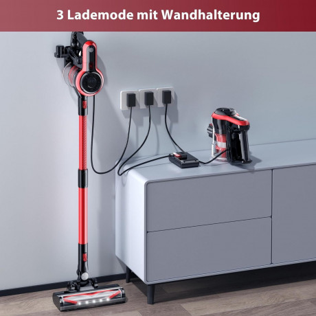 Micol Micol Akku-Hand-und Stielstaubsauger Ideal fur Hartboden, Teppiche, Tierhaare, beutellos, 3 Lademethoden, Testsieger 2022 fur Tierhaare, Hartboden, Teppiche Беспроводной ручной пылесос Micol, идеально подходит для твердых полов, ковров, шерсти живо