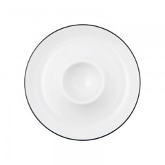 Seltmann Weiden Seltmann Weiden Lido Black Line Eierbecher mit Ablage d: 12,5 cm Seltmann Weiden Lido Black Line подставка для яиц с полкой d: 12,5 см