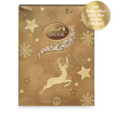 Lindt Lindor Adventskalender 290g, Линдт Линдор Адвент-календарь 2025, 24 сладких сюрприза, 48см х 36см,290 г