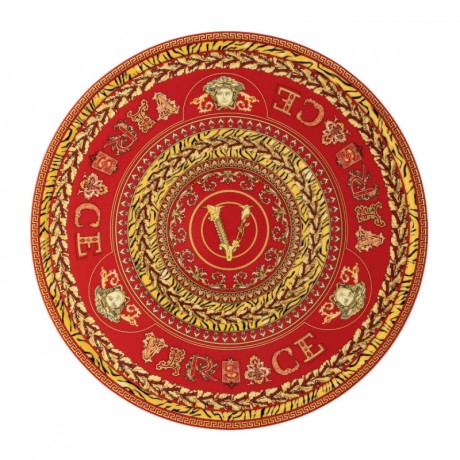 Rosenthal meets Versace Rosenthal Versace Virtus Holiday Tortenplatte 33 cm Подставка для праздничного торта Rosenthal Versace Virtus 33 см