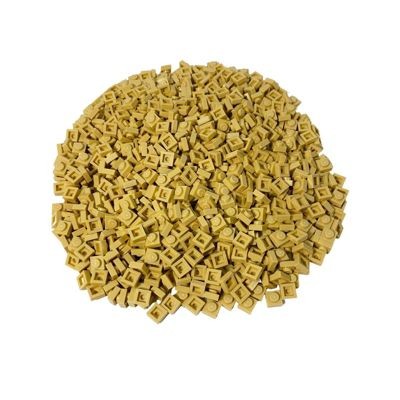 LEGO LEGO 1x1 Platten Beige - 100 Stuck - Tan plate 3024 Тарелки LEGO 1x1 Бежевые — 100 шт. — Тарелка желтовато-коричневого цвета 3024