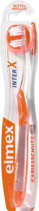 elmex Зубная щетка	 InterX Kariesschutz mittel, 1 шт