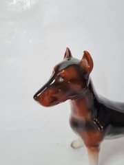 Статуэтка винтажная большая Goebel "Доберман", фарфор, 19 х 22 см, Германия, 1960-70гг.