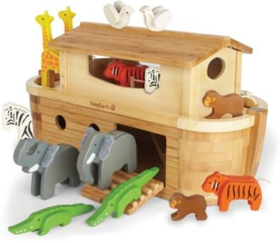 EverEarth Grosse Arche Noah mit 16 Holzfiguren Большой Ноев ковчег с 16 деревянными фигурками
