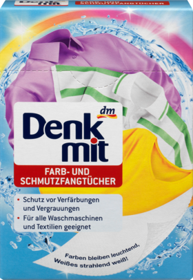 Абсорбирующие салфетки Denkmit Farb und Schmutzfangtücher для стирки линяющих вещей 24 шт