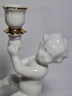 Подсвечник винтажный ARPO, в основании фигурка младенца, фарфор, 17 см, Румыния, 1960-70гг.