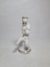 Подсвечник винтажный ARPO, в основании фигурка младенца, фарфор, 17 см, Румыния, 1960-70гг.