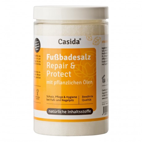 Casida FUSSBADESALZ Repair & Protect  СОЛЬ ДЛЯ ВАНН ДЛЯ НОГ Восстанавливающая и защищающая